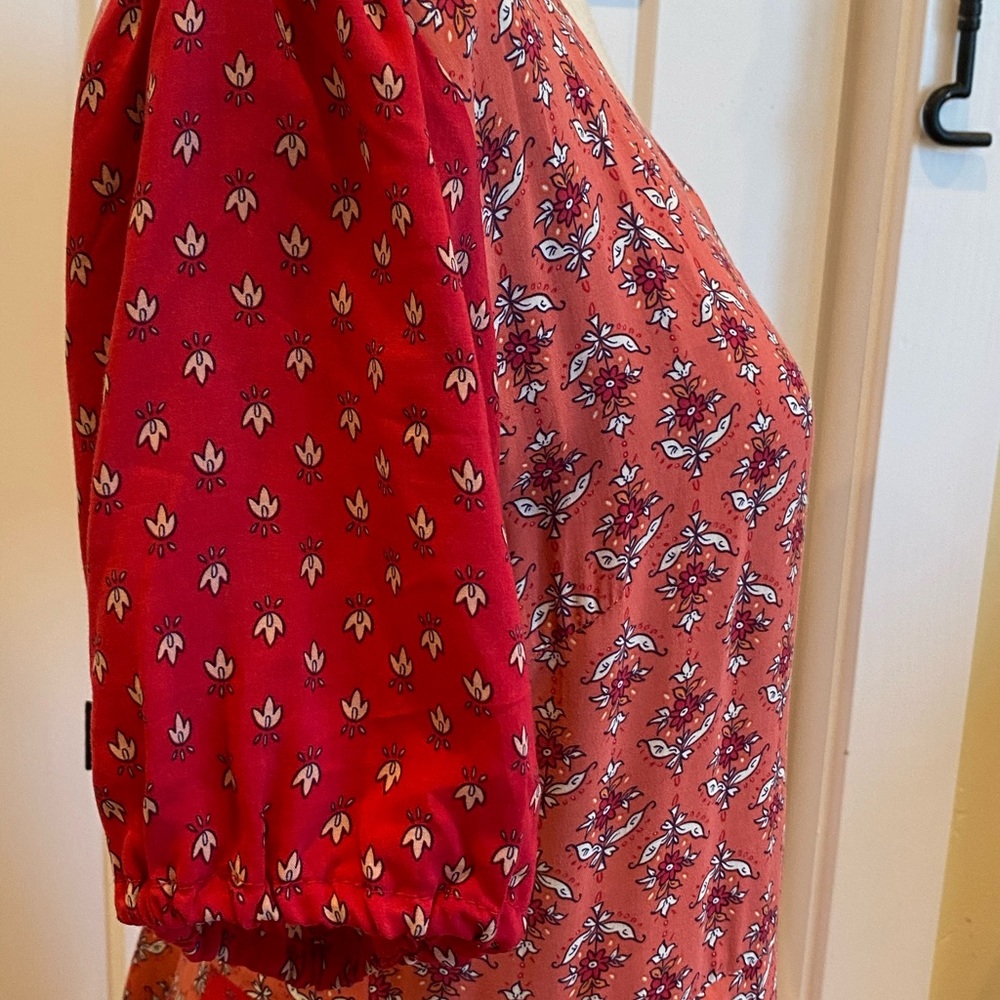 Sharagano floral button up dress size 8 - Picture 9 of 9